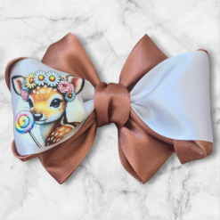 Hairbows with animals print ( 2 hairbows) 18