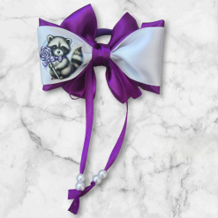 Hairbows with animals print ( 2 hairbows) 20