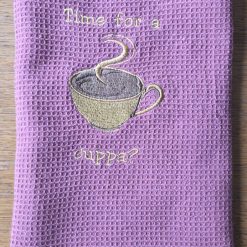 Embroidered kitchen towel