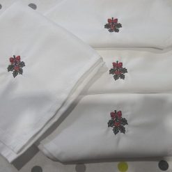Embroidered Christmas napkins