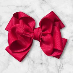 Gift box with hair clip and hair bows pretty dark red colors! (6 in 1) 1 Gift box with hair clip and hair bows pretty dark red colors! (6 in 1) 1