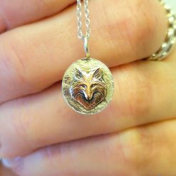 Pendant Only - Copper And Sterling Silver Fox Pendant 2 Pendant Only - Copper And Sterling Silver Fox Pendant 3