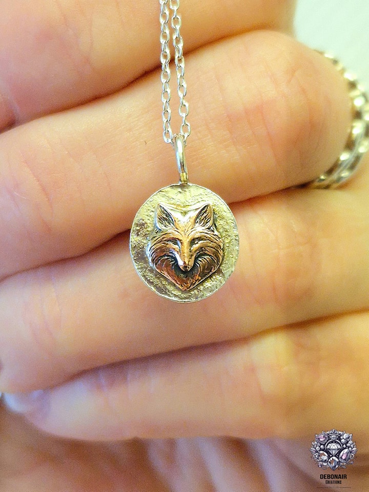 Pendant Only - Copper And Sterling Silver Fox Pendant Pendant Only - Copper And Sterling Silver Fox Pendant