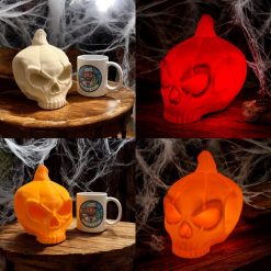 Halloween - Pumpkin Skull Lamp