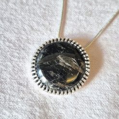 Rare - Golden Seraphinite Sterling Silver Necklace