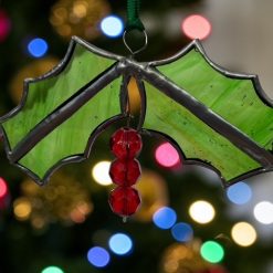 Holly Christmas Tree Ornament