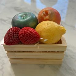 Scented Soy Wax Fruit Basket Candles