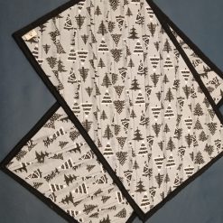 Christmas Place Mats Grey