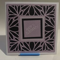 Elegant Purple & Black Geometric