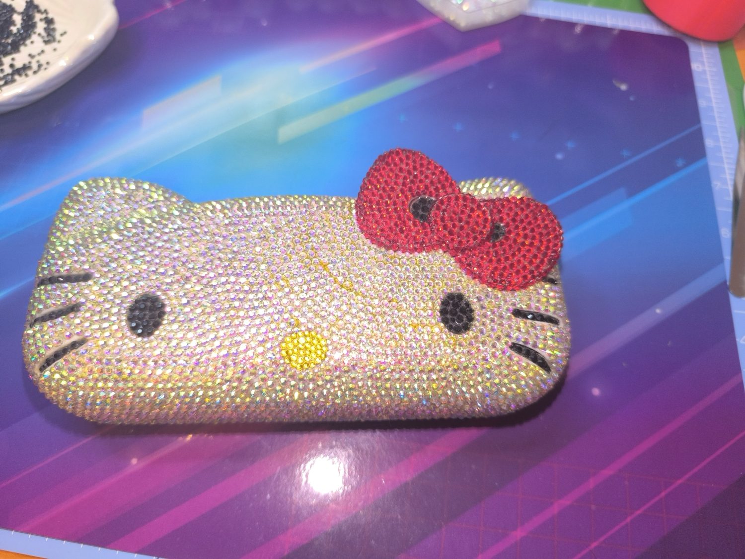 Hello Kitty Glasses Case Bling Glass Rhinestones Hello Kitty Glasses Case Bling Glass Rhinestones