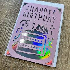 A Set of 4 Handcrafted Birthday Cards – Precision Cut Designs 3 A Set of 4 Handcrafted Birthday Cards – Precision Cut Designs 3