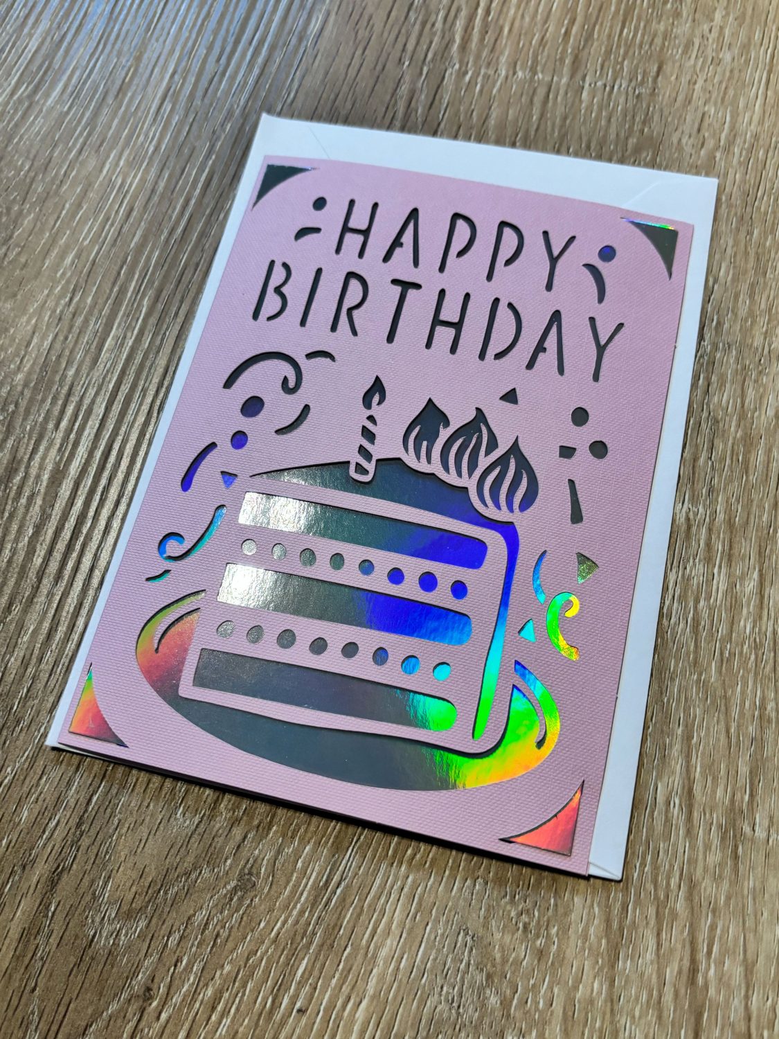 A Set of 4 Handcrafted Birthday Cards – Precision Cut Designs A Set of 4 Handcrafted Birthday Cards – Precision Cut Designs