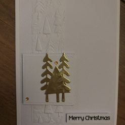 Gold Christmas Tree Card
