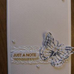 Just a note butterfly card