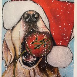 Santa Paws Tea Towel