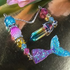 Mermaid pendulum, divination tool, pendulum maker, dowsing pendulum, pendulum dowser, reiki gift, higher self guidance tool,