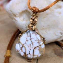 Wire wrapped pendant - Crazy Horse Jasper 1 Wire wrapped pendant - Crazy Horse Jasper 1