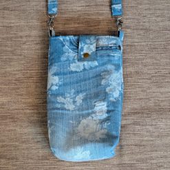 Floral pattern denim cross body handbag 4 Floral pattern denim cross body handbag 4