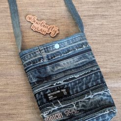 Denim upcycled jean cross body bag 5 Denim upcycled jean cross body bag 5