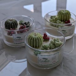 Scented Soy Wax Succulent Candle (large)
