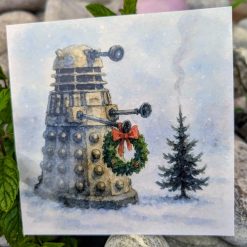 TARDIS in the snow Greetings Card