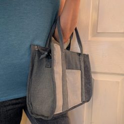 Denim multi-pocket hand bag 4 Denim multi-pocket hand bag 4
