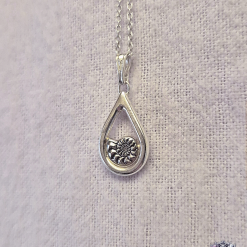 PENDANT ONLY - Ammonite Sterling Silver Pendant 3