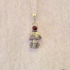 Pendant Only - Toadstool/Mushroom Sterling Silver Pendant