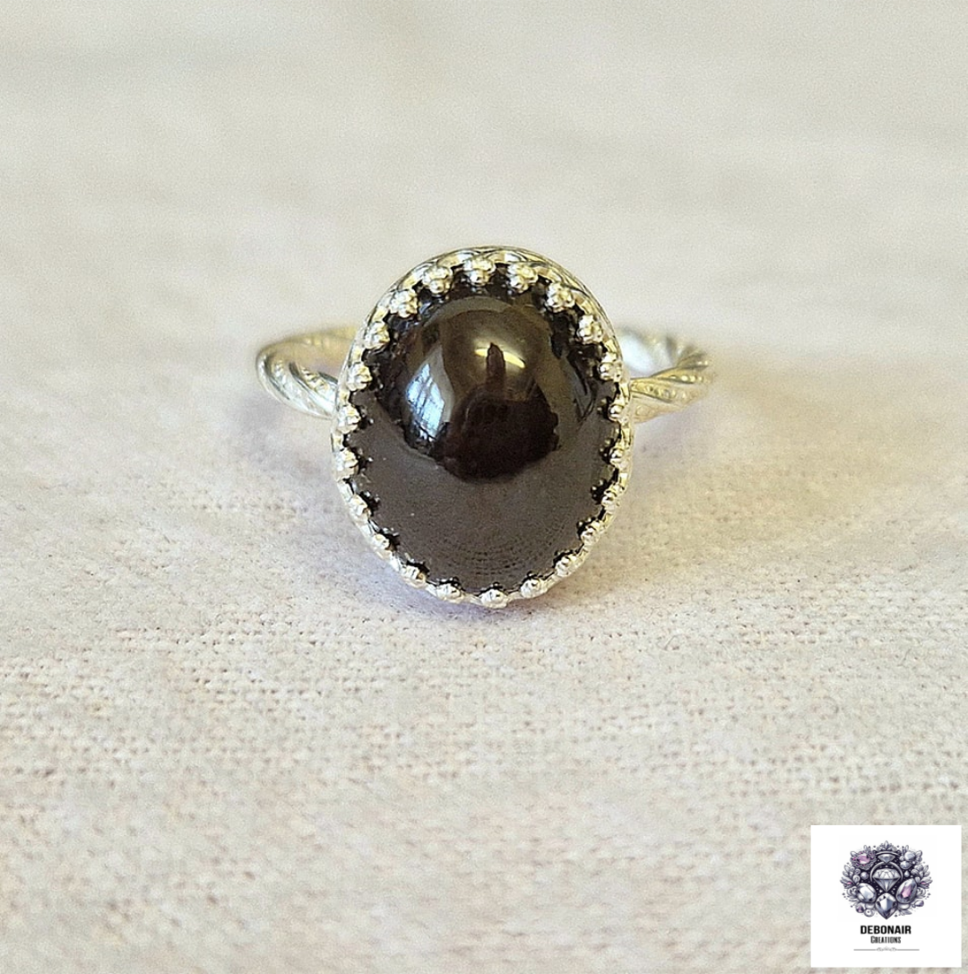 Size O - Star Garnet Sterling Silver Ring Size O - Star Garnet Sterling Silver Ring