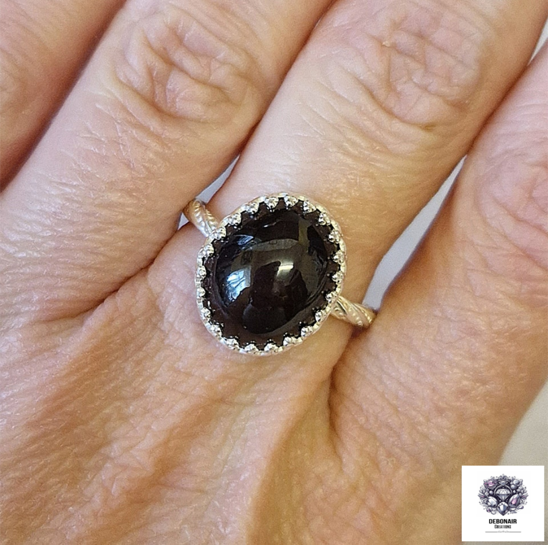 Size O - Star Garnet Sterling Silver Ring Size O - Star Garnet Sterling Silver Ring