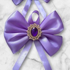Gift box with hair clips and hairbows collection in light purple color (7 in 1) 4 Gift box with hair clips and hairbows collection in light purple color (7 in 1) 4