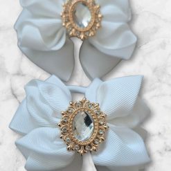 Gift box with hairbows pretty white colors! (6 in 1) 1