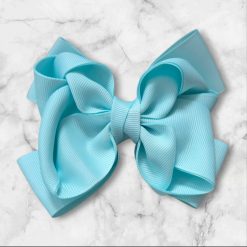 Gift box with hair clip and hairbows collection in lighy blue color (6 in 1) 1 Gift box with hair clip and hairbows collection in lighy blue color (6 in 1) 1