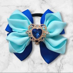 Gift box with hair clip and hairbows collection in lighy blue color (6 in 1) 2 Gift box with hair clip and hairbows collection in lighy blue color (6 in 1) 2