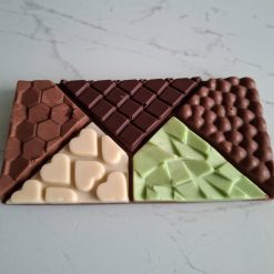 Geometrical Chocolate slab