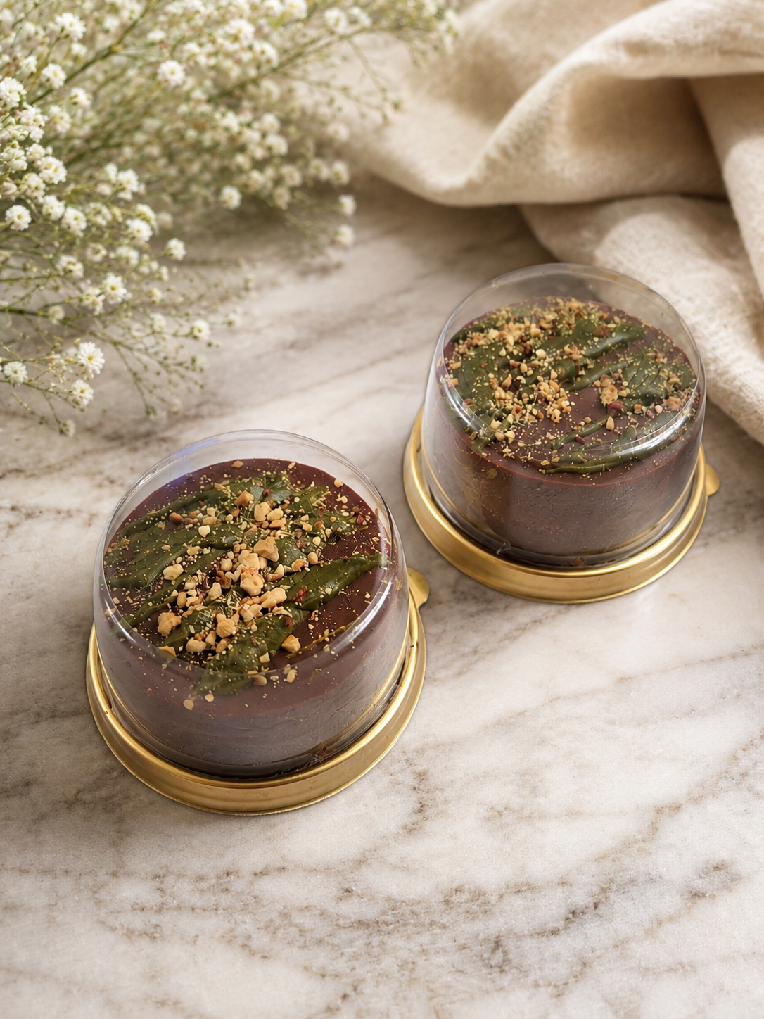 Chocolate Dubai Rounds (Set Of 2) Chocolate Dubai Rounds (Set Of 2)