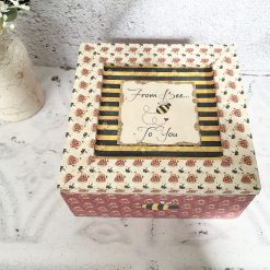 Bee Decoupaged Gift Box with Handmade Contents 1 Bee Decoupaged Gift Box with Handmade Contents 1