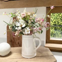 Floral Display in Ceramic Jug, Centrepiece 1 Floral Display in Ceramic Jug, Centrepiece 1