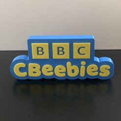 3D Cbeebies Logo plaque Shelf / Desk Ideal Autistic Autism ADHD Sensory Gift 1