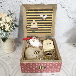 Bee Decoupaged Gift Box with Handmade Contents 3 Bee Decoupaged Gift Box with Handmade Contents 3