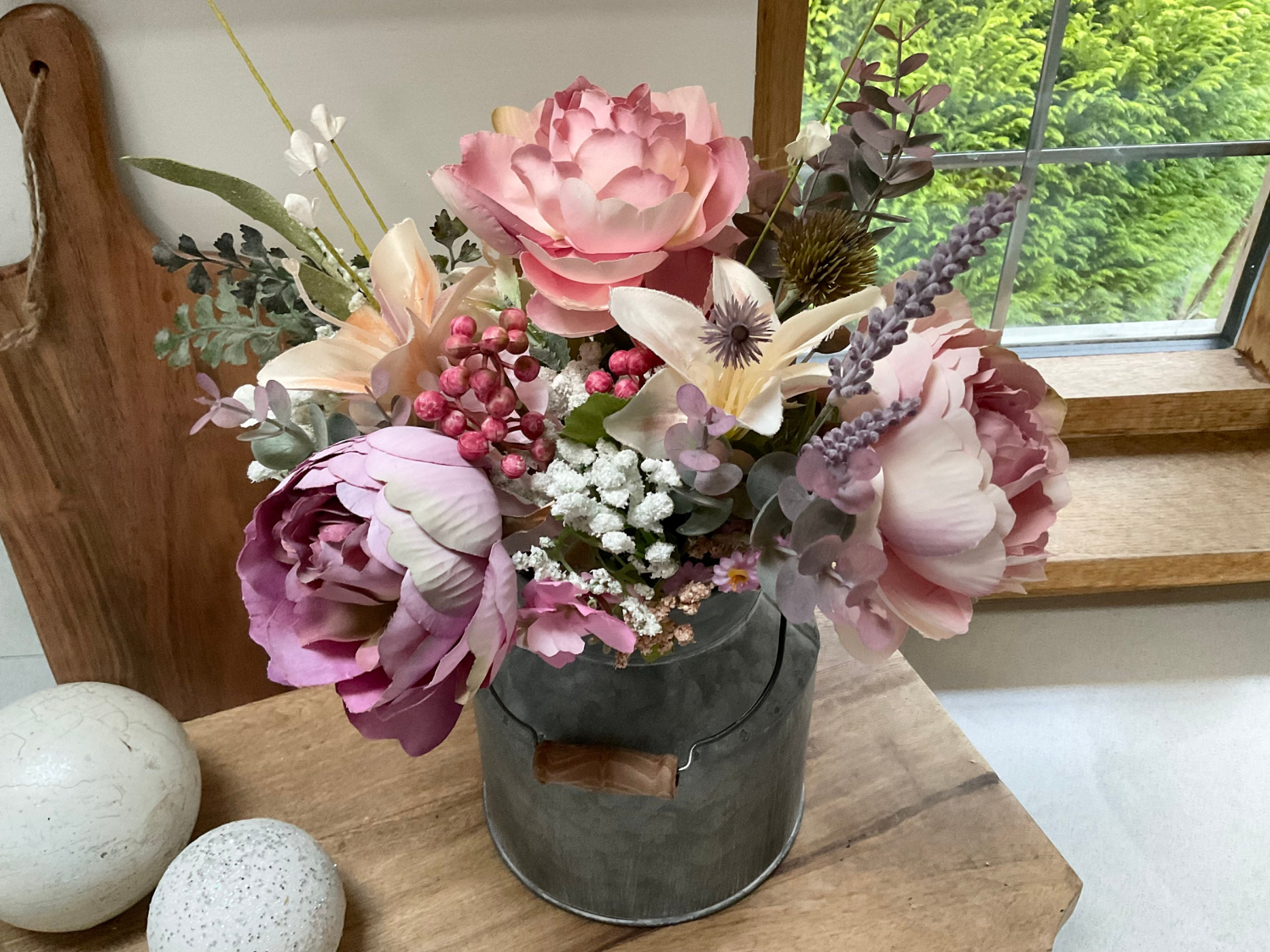 Faux Floral Display, Artificial Flowers Faux Floral Display, Artificial Flowers