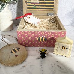 Bee Decoupaged Gift Box with Handmade Contents 4 Bee Decoupaged Gift Box with Handmade Contents 4