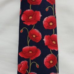 Glasses case, poppy print