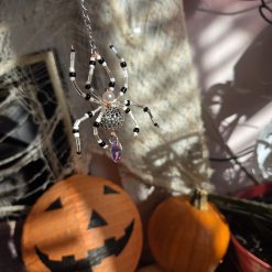 🕷️ Beaded Spider Ornaments-Silver 7