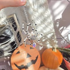 🕷️ Beaded Spider Ornaments-Silver 6