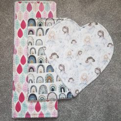 Girls burp cloths 7 bundle