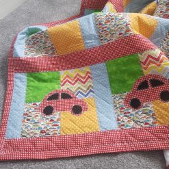 Cot/cot bed quilted topper cars 1 Cot/cot bed quilted topper cars 1