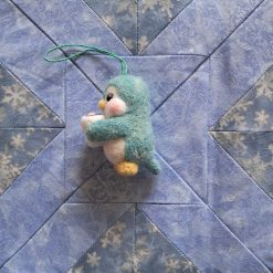 Needle Felted Ornament - Penguinli With Hot Choc 3