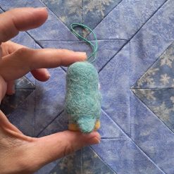 Needle Felted Ornament - Penguinli With Hot Choc 2