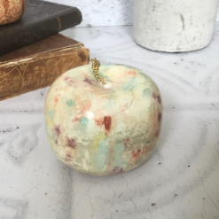 Handpainted Apple Paperweight, Decorative Ornament 3
